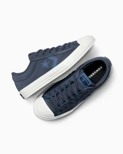 Converse Bambini (Età 4-8 Anni)|Ragazzi (Età 8-12 Anni)<Star Player 76 Suede & Leather Blu mezzanotte/Lakeside Blue