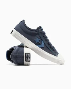 Converse Bambini (Età 4-8 Anni)|Ragazzi (Età 8-12 Anni)<Star Player 76 Suede & Leather Blu mezzanotte/Lakeside Blue