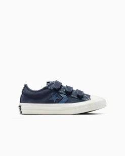 Converse Bambini (Età 4-8 Anni)|Guida Alle Misure Per Bambini<Star Player 76 Suede & Leather Easy-On Blu mezzanotte/Lakeside Blue