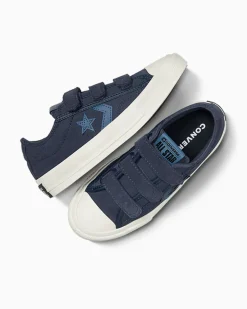 Converse Bambini (Età 4-8 Anni)|Guida Alle Misure Per Bambini<Star Player 76 Suede & Leather Easy-On Blu mezzanotte/Lakeside Blue