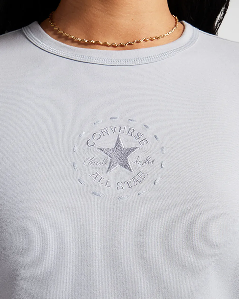 Converse Maglie E T-Shirt<Tonal Long Sleeve Baby T-Shirt Argento antico