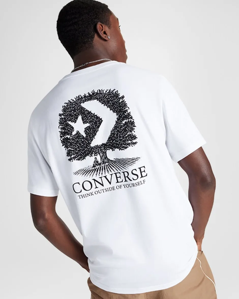 Converse Maglie E T-Shirt<Tree T-Shirt Bianco
